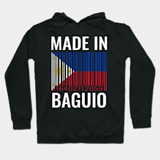 Made in Baguio Barcode Flag of the Philippines Hoodie